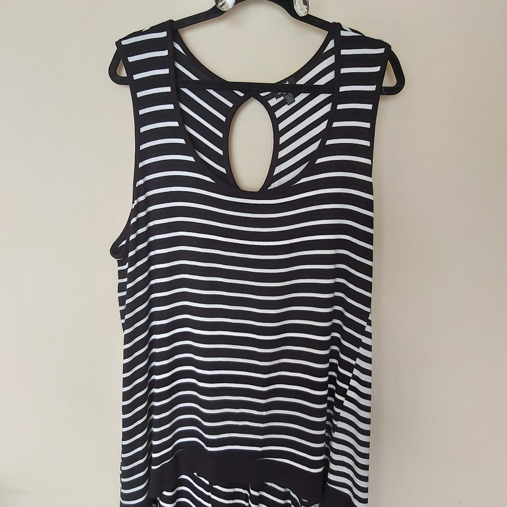 Cable & Gauge Striped Top (PLUS SIZE: 3X)